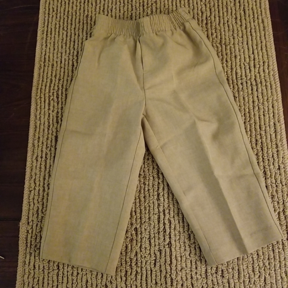 2/$6 Baby boy tan dress pants